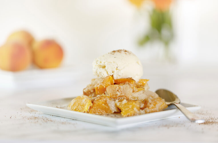 This peach  cobbler is in a league of its own